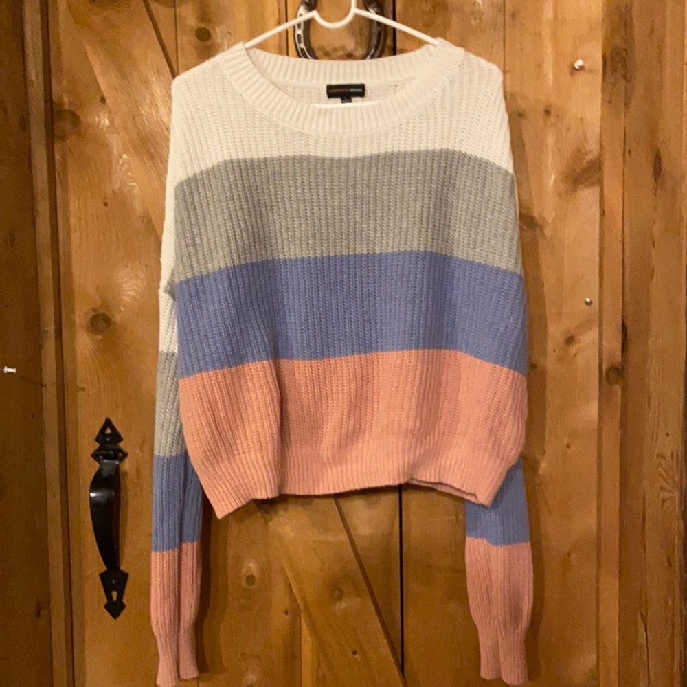 Ambiance Apparel L Crop Sweater